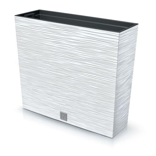 IMJ-Global Vaso per Piante da Interno Moderno, Fioriera da Esterno Rettangolare in Plastica Resistente da 44 Litri (58x18x49,8 cm) Vasi per Piante Ideali per Casa, Balcone, Giardino, Ufficio, Terrazza