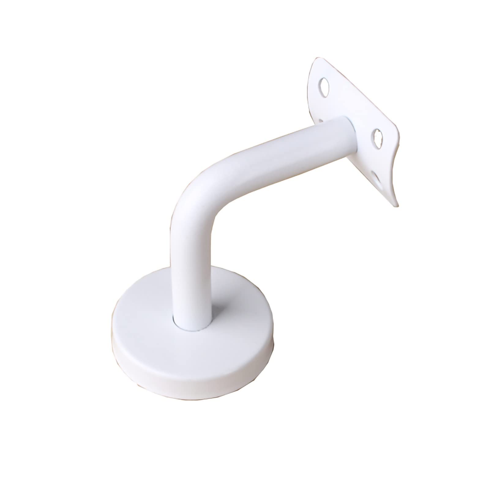 Support main courante escalier acier inoxydable blanc plat quincaillerie garde-corps