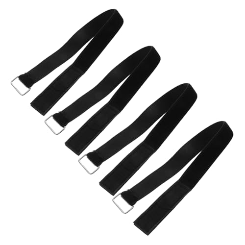 Toyvian 4 Correas De Pedal para Ejercitador De Ellipse De Poliéster Y Color Negro