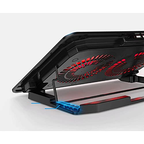 Base para laptop con ventilador y pantalla LCD miniatura 4