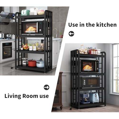 Siredeep SCK-001 Bakers Rack With Power Outlet ，Microwave Stand 4-Tier Kitchen Baker'S Rack thumb #4