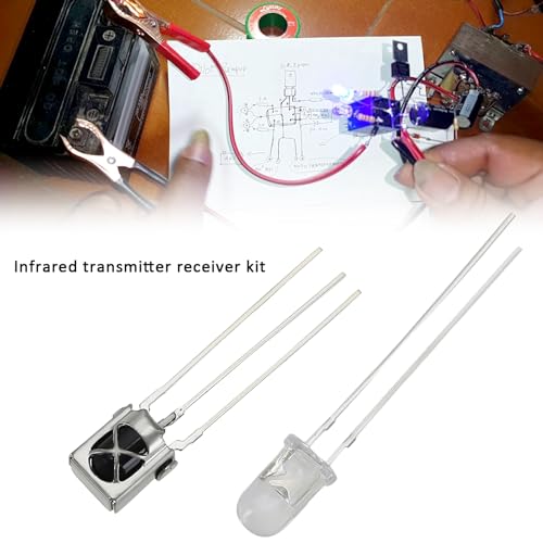 EMSea 20 Paar Infrarot-Transceiver-Set, 5 mm, Infrarot-Empfänger VS1838B, für elektronische Geräte, Kommunikationsgeräte mit Phototransistor