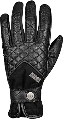 Guantes IXS Classic Roxana 2.0 mujer negros DXS guantes moto carretera invierno ligero