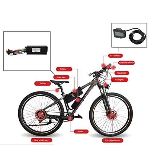 30A 3-trybowy kontroler sinusoidalny LCD, zestaw wyświetlacza, stop aluminium 24V 36V 48V 1000W 1500W kontroler, do elektrycznego roweru i skutera Kontroler skutera elektrycznego