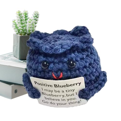 Générique Positives Häkelgemüse – Strickspielzeug Kaninchen Zwiebel Blaubeere | Perfekt für emotionale Unterstützung, schöne Heimdekoration, Geschenkidee, Handwerk, für