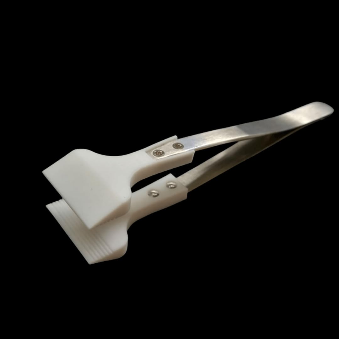 Pęseta z PTFE, Pęseta z PEFT odporna na wysokie temperatury do użytku laboratoryjnego, Główka ostra/tępa, 1 szt.(28mm Blunt Top 132mm Length)