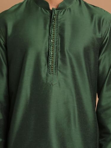 Image of VASTRAMAY Men's Cotton Blend Regular Fit Casual Kurta