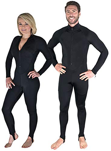 Storm Black Lycra Dive Skin for Scuba Diving, Snorkeling and Water Sports