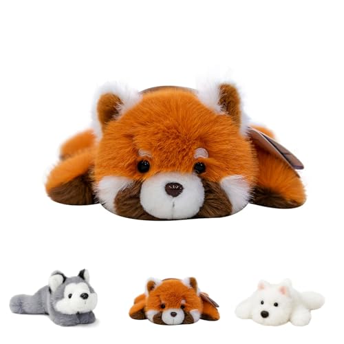 Rusokufo Roter Panda peluche 22 cm - brinquedo calmante suave e leve, adorável boneco de tecido para oferecer a crianças, homens e meninas