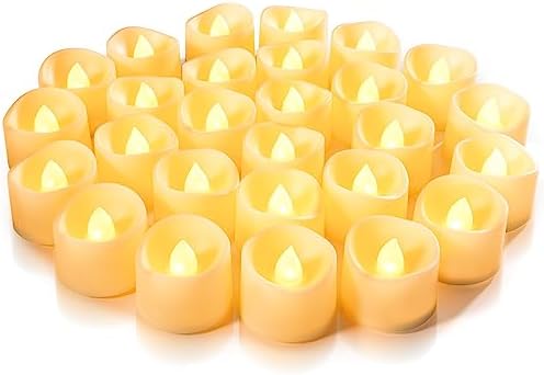 Homemory 24-Pack Flameless Tea Lights Candles Battery Operated, 2...