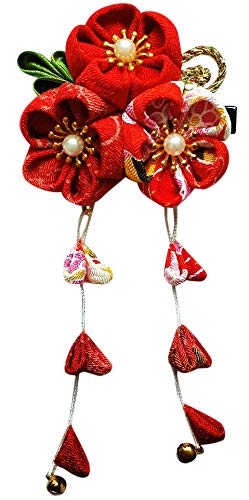 CRB Fashion Womens Japanese Kimono Yukata Hairclip Flower Hair Tie