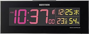インテリア時計 RHYTHM 8RZ173SR01 楽天市場】カラーパフォーマンス電波置き掛け兼用時計 イロリア