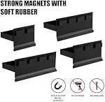 Mayouko 4PCS Set de plateau pour outils magnétiques, Stockage magnétique pour la boîte à outils, Accessoires pour la boite à outils pour atelier de fourgonnette, Garage, Boîte à outils 6",8",10",12" Plateau