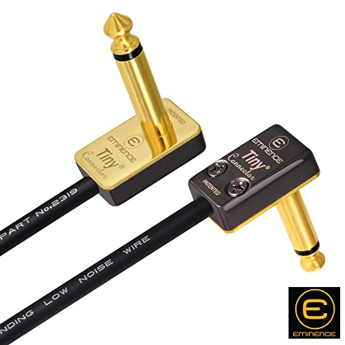 Worlds Best Cables 4792307025218 6 Units - 4 Inch - Pedal, Effects, Patch, Instrument Cable Custom Made Using Mogami 2319 Wire & Eminence Tiny Gold-Plated Angled Ts Connectors thumb #4