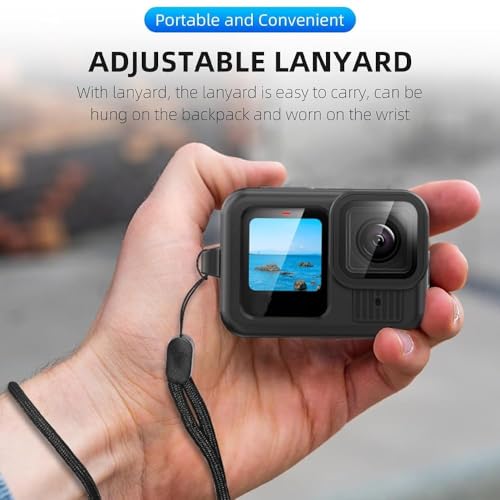 Image of Action Pro Silicone Protective Cover Lanyard and Lens Cap Compatible with Hero 13 Action Camera
