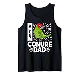 Coolest Conure Conure Perroquet Dad I Cerise Débardeur