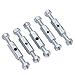 Tissting 10 Pcs Wall Box Repair Tool Kit with Metal and Insulation Support Rods - Electrical Box Repair Device 118 Type with Bolts and Wrench for Switch Socket Maintenance (4.65x4.65 in/118x118 mm)