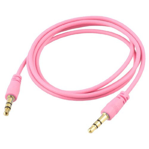 niceeshop(TM) Pink 3.5mm M/M Stereo Audio Aux Cable Cord For iPod Computer PC