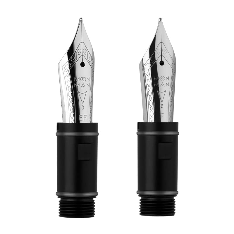 erofa 2PCS Original Majohn P136 Fountain Pen NIb Extra Fine and Fine Size Metal Spare Replace Nib Set