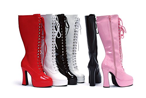 Ellie Shoes Women's Easy 5 Inch Flared Heel Knee High Boots Red 14 #TOP1
