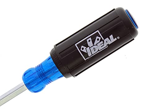 Ideal Industries Inc. 35-154 Heavy-Duty Slotted Keystone Tip Screwdriver, 1/4 In. X 4" Long Shank #TOP2