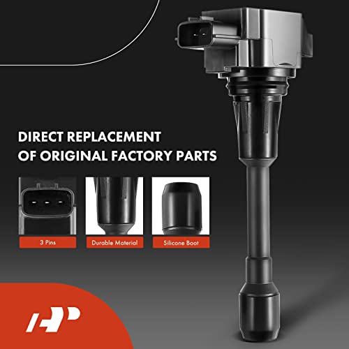 image for A-Premium Set of 4 Ignition Coil Pack and Iridium Spark Plugs Compatib