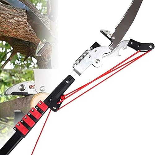 Extendable Pruning Saw, Foot Pole Pruning Saw, Telescopic Tree Pruner Pole, Long Extension Pole Saw, Extendable Limb Saw and Trimmer, Garden Beautific