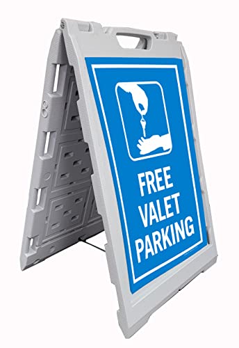 Onlineeei A-Frame Folding Double Sided Portable Sign Stand Display (24"X36") #TOP1