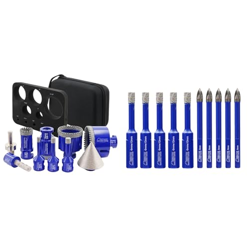 Kit de brocas diamantadas para porcelana y mármol, 10 piezas miniatura 1