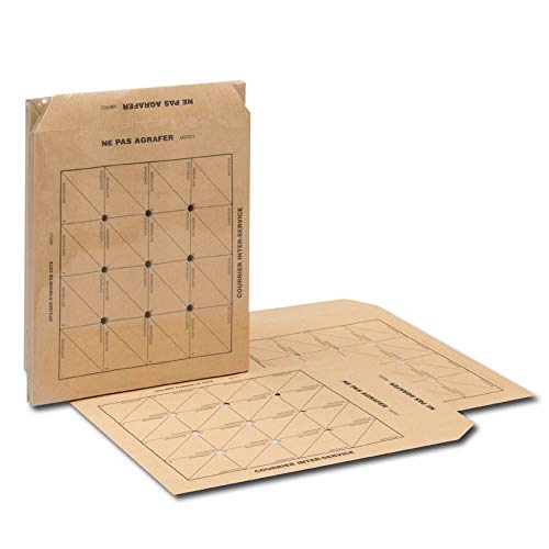 GPV - Boite de 250 Pochettes Navette - Format 24 (260x330 mm), sans fenêtre, qualité papier kraft : 90 g/m2