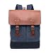 Produktbild Wind Took Canvas Backpack Daypack 15 Zoll Laptop Rucksack Leder mit USB Anschluss für Uni Reisen Alltag Job