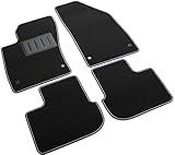 ilTappetoAuto by Fabbri 3 - SPRINT00001 - Tapis de Voiture sur Mesure en Moquette Noire Compatible avec Fiat Tipo 4 portes à partir de 2016-