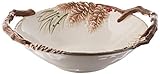 Fitz and Floyd Forest Frost Centerpiece Serve Bowl, Multicolor
