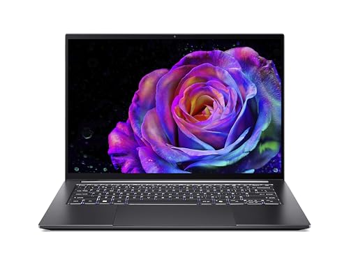 Acer Swift X 14 AI OLED (SFX14-61G-R50J) KI Laptop, Copilot+ PC, 14 WQ2.8K OLED 120Hz Touch-Display, AMD Ryzen Al 7 350, 32GB RAM, 1TB SSD, NVIDIA GeForce RTX 5060, Windows 11, QWERTZ Layout
