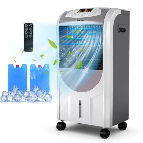 COSTWAY Rafraîchisseur d'Air 5 EN 1, Climatiseur Mobile sans Évac...