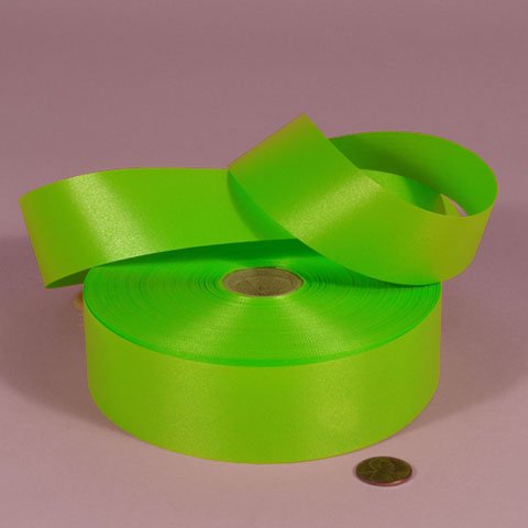 Lime Embossed Poly Satin Ribbon, 4433767