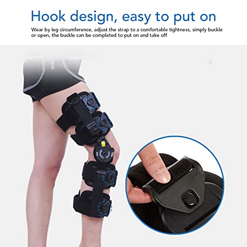 Image of ROM Knee Brace, Adjustable Medical Brace Recovery Knee Stabilization, Leg Stabilizer Recovery Immobilization After Surgery, Universal Knee Brace Support, Knee Immobilizer for Women Men