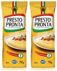 Presto Pronta Polenta Instantanea 730 gr. - 2 Packs / Instant Cornmeal 1.60 lb - 2 Packs