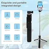 TIGERRDU Selfie Stick, 130cm Phone Tripod, 4 in 1 Selfie Stick Tripod, Extendable and Portable with Detachable Wireless Remote & Stable Stand, Compatible with iPhone/Galaxy/Huawei etc. - Image 4