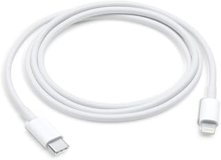 Type C To Lightning Data Charging Cable White 1 meter