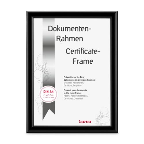 hama hCc Swing Plastic Frame, black, 21 x 29.7 cm, DIN A4