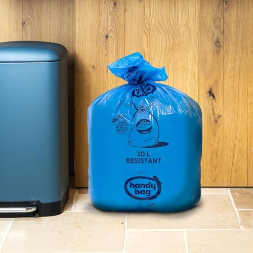 Handy Bag Sacs poubelle à lien Résistant x 20 sacs Performants : film plastique résistant Étanchéité maximale 100% plastique recyclé - vue 5