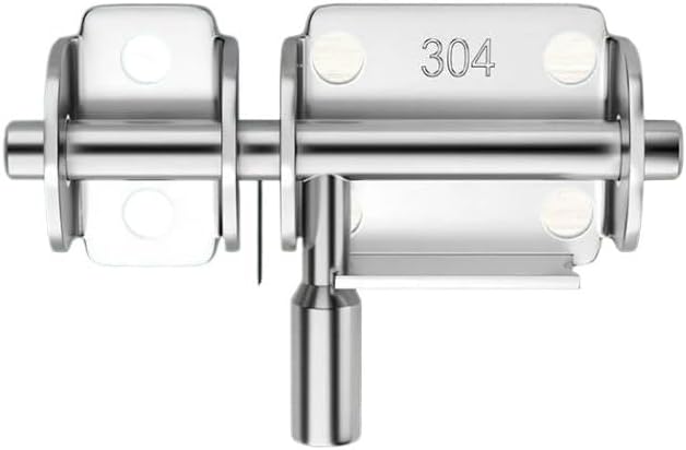 Stainless Steel Door Latch with Solid Sliding Bolts Hasp Home Safety Hardware for Gate Toilet Lock(3)