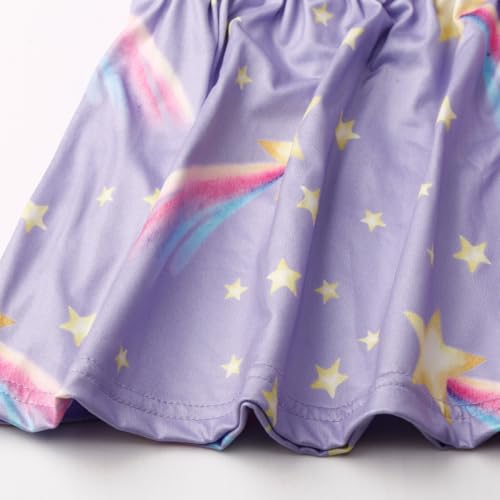 Image of Akyzic Little Girl Skirt Outfit Two Piece Spring Summer Outfit Butterfly Dress Cat Print Skirt Toddler Girl Outfit Set