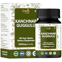 ORGANIC SPREE Kanchnar Guggulu 120 Tablets - Supports Detox and Lymphatic Health* - Ayurvedic Formulation - Certified and Vegetarian