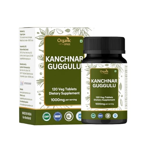 ORGANIC SPREE Kanchnar Guggulu 120 Tablets - Supports Detox and