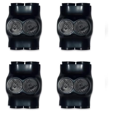 Select Black Insulated Dual Entry Splice Electrical Power Connector, 2-14 Wire Range, Allen Hex 5/32", 4 Pack Cover