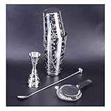 Con este juego de coctelera de calidad profesional. Anclados por nuestro impresionante kit de coctelera de alcohol y mezcla de bebidas, estos son los kits de decoración perfectos para agitar, servir y disfrutar adecuadamente sus Martinis, Manhattans y muchos más cócteles clásicos y artesanales.