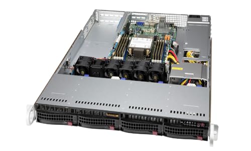 Image of Supermicro CSE-815TQC4-605WB2 1U Chassis, Support WIO /Proprietary Motherboard Size up to 12.3 inch x 13 inch