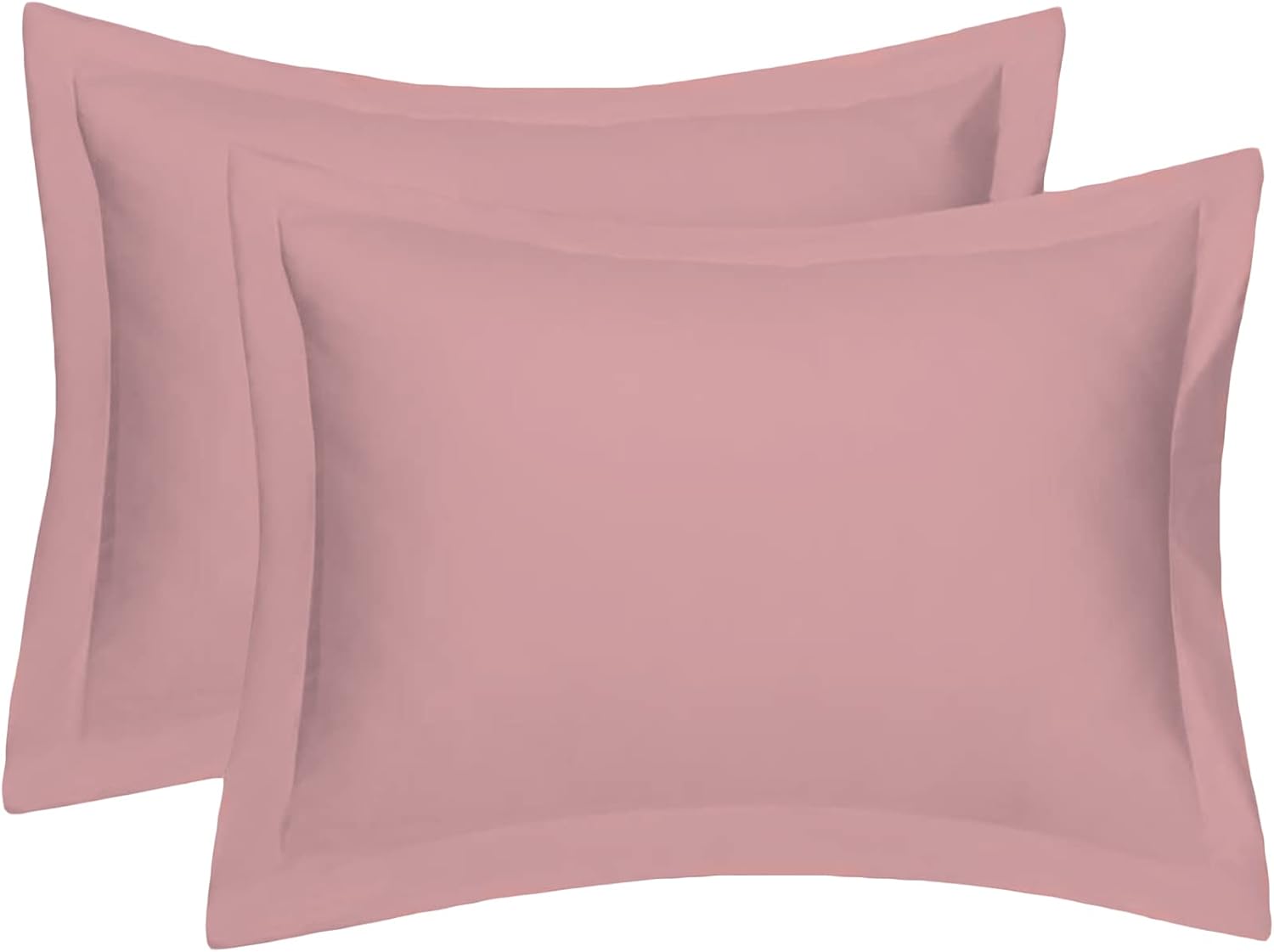 Oxford Pillow Cases 2 Pack Soft Luxury Bedroom Pillow Cover Pair (Pink